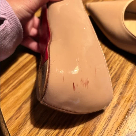 Elegant Nude Women's Shoes by Christian Louboutin European size 41 - Picture 8 of 10